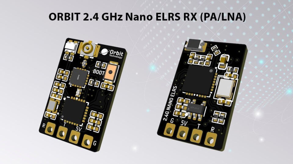 ORBİT - 2.4GHz Nano ELRS Kumanda alıcısı, FPV, Drone